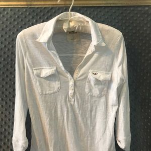 ☀️White Hollister Icon Shirt